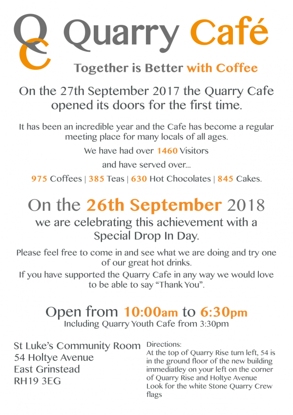 Quarry Cafe Together is Better with Coffee East Grinstead Town Council